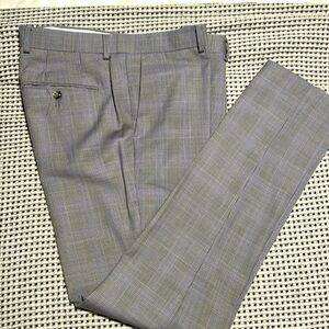 Topman Dress Pants - Light Grey Pattern